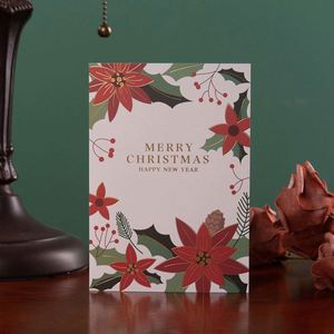 Carte de vœux de Noël à estampage à chaud, emballage individuel, lot de cartes de Noël - Product Image 3