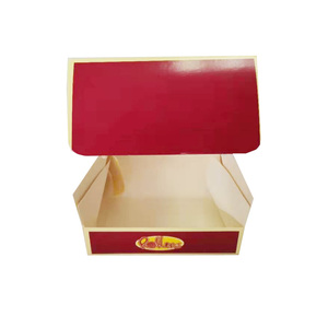 Caja de papel impresa personalizada para hamburguesas, caja de cartón blanca para hamburguesas - Product Image 3