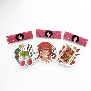 Sticker Pack Waterproof PVC Vinyl Self-Adhesive Label Logo Sticker Die Cut Custom Sticker with Back Crack Split - Product Image 2