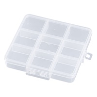 Boîte de rangement à compartiments JX, fixe, 10/15/24 grilles, pour composants électroniques, bijoux, pièces, emballage, plastique transparent