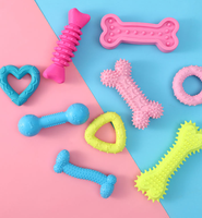 Jouet à mâcher interactif et écologique pour chiots - Os amusant en silicone sûr, non toxique et durable pour la dentition