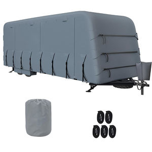 고급 방풍 방수 립스탑 자외선 차단 야외용 튼튼한 여행 트레일러 모터홈 카라반 RV 커버 특가 판매 - Product Image 1