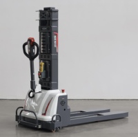 Chariot élévateur à fourche électrique HSLLIFT 1,5 tonne, 100% électrique, 1,5 m, batterie au lithium 48V/30Ah avec chargeur rapide