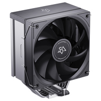 Enfriador de CPU para PC SNOWMAN MT4-V4D-No Light-BK con Lectura Digital, Disipador de Calor de Cobre y Aluminio, Radiador de Aire para Intel AMD de Escritorio