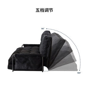 Canapé-lit double pliable en forme de pouf, en mousse compressée, forme carrée, convertible pour enfants, adultes et personnes âgées - Product Image 4