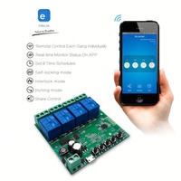 AC85-220V 5V Domotique Modules Jogging Progressif WIFI Commutateur Intelligent Sans Fil Relais RF Reçoivent 433mhz Télécommande 4CH