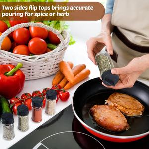 Novedades 2026: Mini Botellas de Plástico para Especias de Cocina, 60ml, 80ml, 100ml, 170ml, con Tapa Negra, Herramientas para Especias y Hierbas - Product Image 6