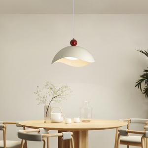 Nordic Minimalist Single-Head Art Pendant <b>Light</b> Cream-Color Restaurant Counter Bar Pendant <b>Light</b> <b>Chandeliers</b> Pendant <b>Lights</b> - Product Image 3