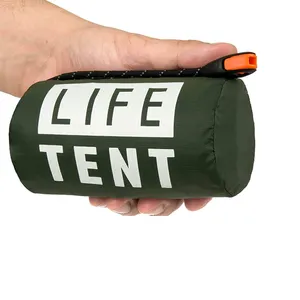 Manufacturer China Small Waterproof Emergency Camping Outdoor Portable Tent Glamping for 2 Person Emergency Shelter