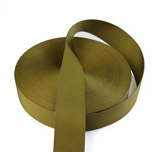 Customized mud sand brown solid color nylon <b>straps</b> tactical molle equipment high-strength wear-resistant nylon 66 webbing - Product Image 1