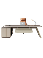 Mobilier de bureau design moderne et minimaliste Boss Bureau de direction de luxe avec chaise convertible