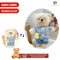 Teddy ISLAND – Peluche d'ours mignonne en tissu de coton, sous licence mondiale, vente en gros, fabricant sur mesure, unisexe