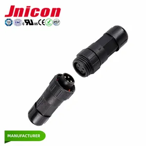 Conectores LED impermeables IP68, mini conector redondo de aviación de 4 pines, enchufe macho hembra 4 P