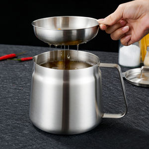 उच्च गुणवत्ता 304 स्टेनलेस स्टील तेल फिल्टर कंटेनर थोक रिसाव-प्रूफ फ़ंक्शन कूलर और स्ट्रैन्सर - Product Image 4