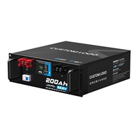 Batterie LiFePO4 en rack 24V 200Ah 5.12kWh OEM ODM en gros avec application et auto-chauffage pour la sauvegarde solaire et le stockage d'énergie