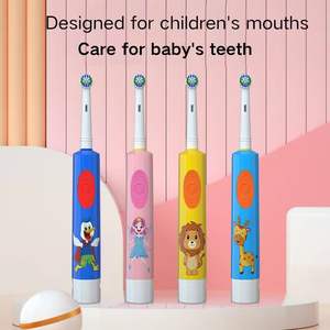 Batteria transfrontaliera per bambini con testina tonda rotante per spazzolino elettrico DuPont testina compatibile con orale-<span class=keywords><strong>b</strong></span> - Product Image 5