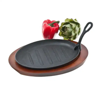 Grosir ODM/OEM piring Sizzling Restoran piring piring hidangan Sizzling hidangan Fajita panci