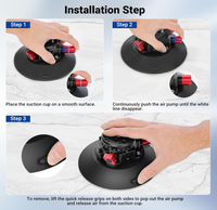 NEEWER Support à ventouse métallique de 15,2 cm (6 pouces) avec rotule et bras magique pour pare-brise de voiture, tableau de bord, avec montures 1/4" et 3/8" ARRI pour appareil photo, téléphone et caméra d'action