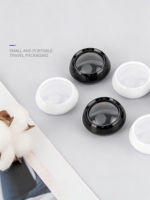 Black White Plastic Cream Bottle Portable <strong>Cosmetic</strong> Bottle Eye Shadow Powder Packaging Sample Size 3g