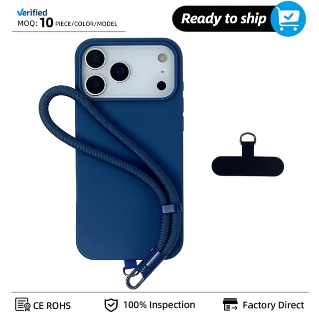 Soft Non-slip Pad Phone Strap Colorful Wrist Lanyard Durable Braided Nylon Rope Detachable Metal Hook Lanyard for Phone Cases