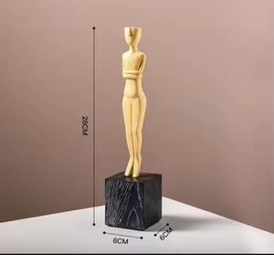 Statuette <span class=keywords><strong>Oscar</strong></span> Abstraite en Résine, Décoration de Luxe Léger et Créative pour Meuble TV, Meuble à Vin et Bureau - Product Image 4