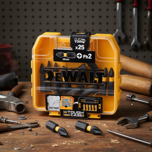 Dewalt Flex Torq <b>Screwdriver</b> Bit <b>Set</b> 25mm Ph2 25 Pieces Tough Case Storage - Product Image 3
