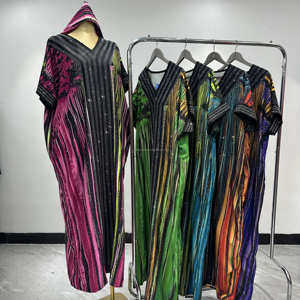 Vêtements traditionnels africains pour femmes, robe longue grande taille, kaftan musulman de Dubaï, abaya, robe de soirée, robes Ankara Dashiki - Product Image 1