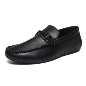 Mocasines Casuales de Verano para Hombre, de Microfibra Marrón/Negro, con Suela Suave y Transpirable, Antideslizantes - Product Image 1