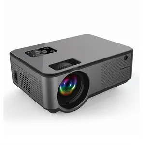 WiFi ve Bluetooth 5G WiFi ile projektör ev sineması için ekran ile yerli 1080P taşınabilir açık projektör