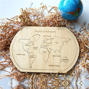 Mapa del terreno mundial de madera de doble capa, accesorios de aprendizaje de <span class=keywords><strong>geografía</strong></span>, mapa magnético del terreno del mundo de madera personalizado - Product Image 3