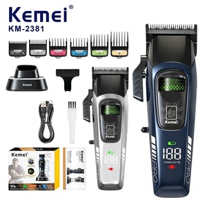 Cortadora de Pelo Profesional Kemei KM-2381 para Barberos, Motor Externo sin Escobillas de 8000 RPM, Recortadora de Pelo con Batería de 3000 mAh - Product Image 1