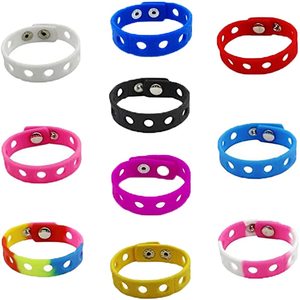 Bracelets en silicone réglables de <span class=keywords><strong>8</strong></span> pouces avec breloques en PVC amovibles, accessoires décoratifs colorés et mignons pour des fins promotionnelles - Product Image 2