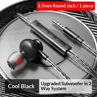 Écouteurs intra-auriculaires filaires en métal Type-C avec micro, transducteur dynamique magnétique, câble de 1,2 m, basses puissantes, pour jeux, téléphone, PC, ordinateur portable