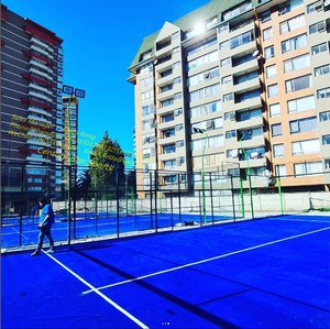 Césped <span class=keywords><strong>Artificial</strong></span> para pistas de tenis, paleta panorámica de césped azul para <span class=keywords><strong>Padel</strong></span>, vidrio templado de 12mm, <span class=keywords><strong>precio</strong></span> de fábrica - Product Image 4