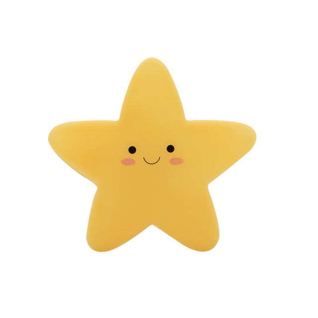 Small Five-Pointed Star LED Night Light Touch Control Decorative Bedside Lamp for Children Factory Wholesale from Street Vendor