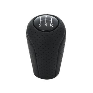 Poignée de levier de vitesses de voiture en cuir noir perforé 5 vitesses compatible Mazda ergonomique - Product Image 1
