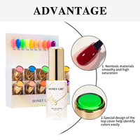 HONEY GIRL Fournitures Ongles Vernis Gel Nouveau Design Collection 160 Couleurs Kit Vernis Gel Boîte OEM Gel UV Inodore Vernis Permanent