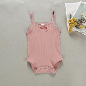 ชุดรอมเปอร์เด็กทารกปี 2022 สีพื้น ผ้าถักขอบลูกไม้ สำหรับฤดูใบไม้ผลิและฤดูใบไม้ร่วง - Product Image 2