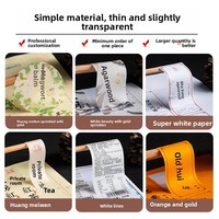 Étiquettes autocollantes vintage texturées personnalisées pour l'emballage des boissons, logo de thé sur mesure, scellage, livraison gratuite
