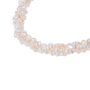 สร้อยคอมุกขาวเลี้ยงแบบ 3 แถว โซ่เกลียวขนาด 18 นิ้ว มุกขนาด 5-6 มม. รุ่น TWN914 - Product Image 4