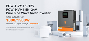 PowMr meilleure vente inversion à onde sinusoïdale pure 1.5KW 24Vdc 230Vac onduleur solaire tout-en-un pour appareil ménager - Product Image 5