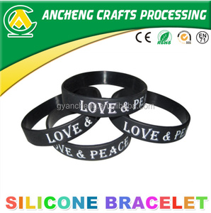 צבע מעורב מסך עיצוב מותאם אישית דיו מודפס מלא סיליקון גומי סיליקון צמיד עבור פעילות צוות ספורט - Product Image 5