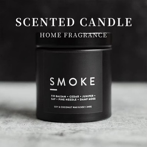 Candela a Colonna Nera Opaca in Cera di Soia Naturale di Grado Premium, Ideale per Profumare Bagni di Hotel e <span class=keywords><strong>Arredamento</strong></span> d'Interni - Product Image 2
