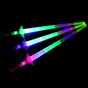 <span class=keywords><strong>Épée</strong></span> lumineuse LED rétractable en quatre sections pour fêtes, accessoire de cheerleading, jouet lumineux néon, fournitures fantaisie en gros - Product Image 5