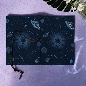 Carnet compact A6 fait à la main utile pour les étudiants en droit universitaire idéal pour la préparation de plaidoirie et les dossiers avec Sun Planets s - Product Image 6