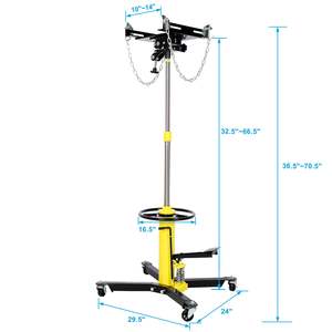 DB 1660lbs Gatos de transmisión hidráulica de doble resorte Elevación rápida Elevador de coche de 2 etapas con elevador rápido de coche de 360 y 0,75" - Product Image 4