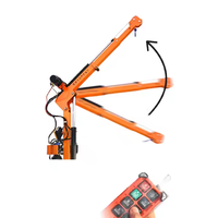 360 Jib Crane Télécommande 1Ton 2Ton Treuil Électrique Boom Hydraulique pour Voiture Camion Mobile Rotation Moteur Core