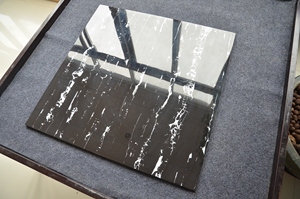 Carreaux de sol en marbre noir en porcelaine pour la maison, carreaux de céramique, matériaux de finition en porcelaine avec des veines blanches - Product Image 5