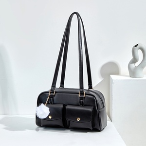 Borse a Spalla Vintage Boho di Alta Qualità per Donne, Grande Capacità, Borse per Fotocamere di Lusso Leggero, in Pelle PU <span class=keywords><strong>con</strong></span> Pompon in <span class=keywords><strong>Pelliccia</strong></span> e Doppi Manici - Product Image 6