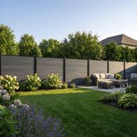 DIY WPC Schuttingpanelen Set - Ecologisch Duurzaam Buiten Privacy Scherm met Trellis Optie Inclusief 3D Modellering Service